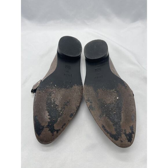 Joie Taran Metallic Bronze Studded Leather Slip-On Mules Women’s Size 7 - Picture 9 of 11